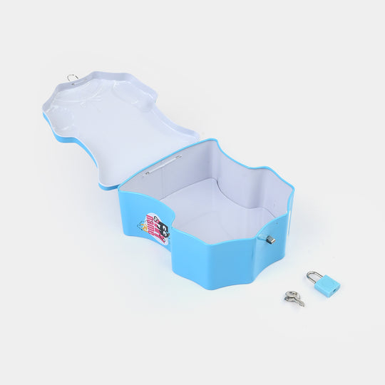Metal Coin/Money Box with Lock For Kids