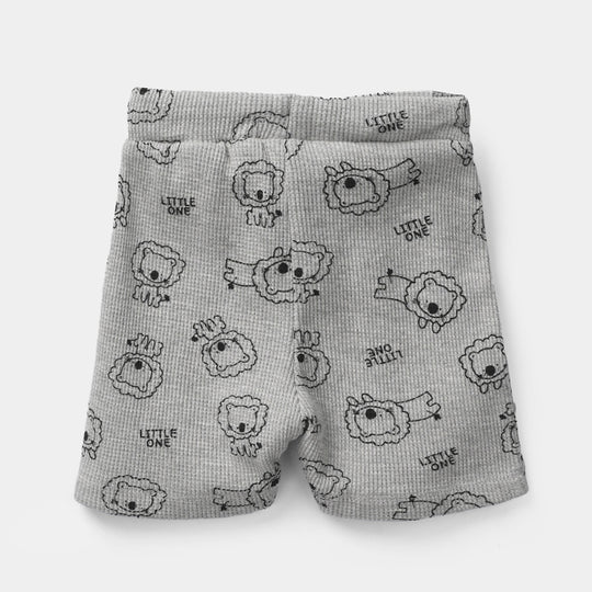 Infant Boys Thermal Shorts (Lion) - Grey