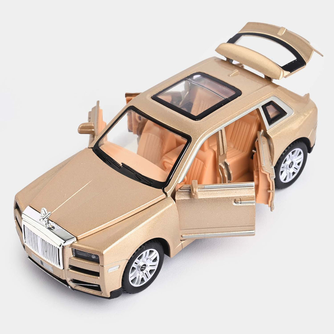 DIE-CAST MODEL PULLBACK CAR WITH LIGHT MUSIC