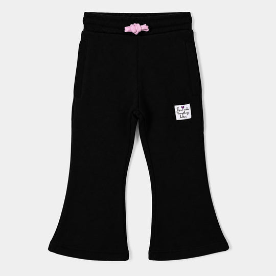 Girls Fleece 2 Piece Suit Bow Pattern-Orchid