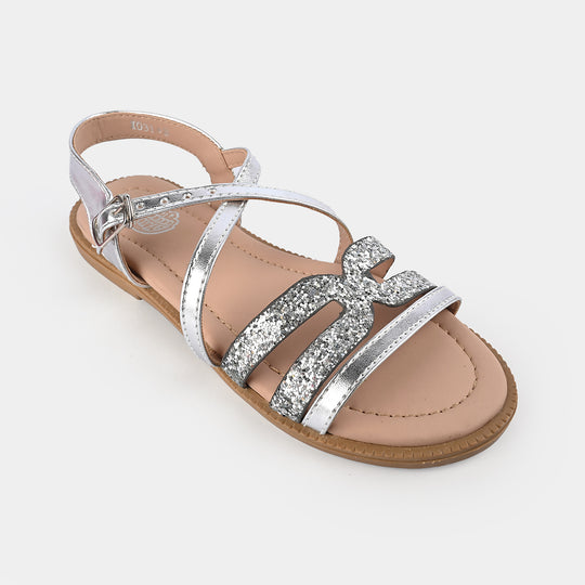 Girls Sandal 1031-8-SILVER