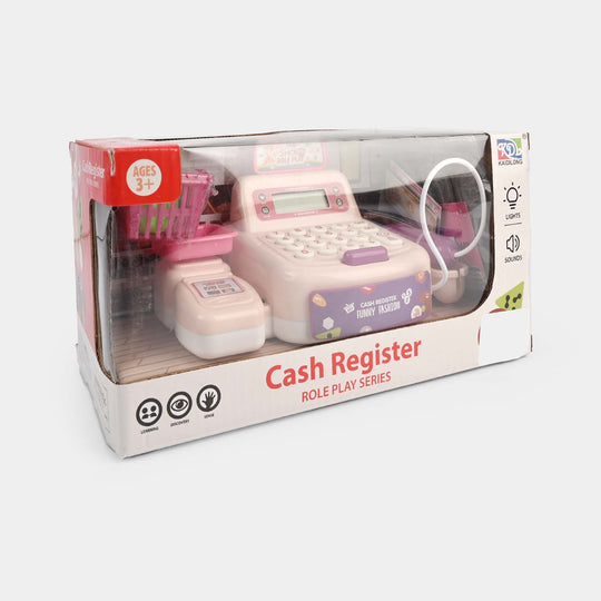 Toy Cash Register Play Set With Light & Sound