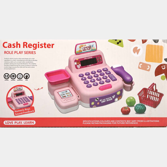 Toy Cash Register Play Set With Light & Sound
