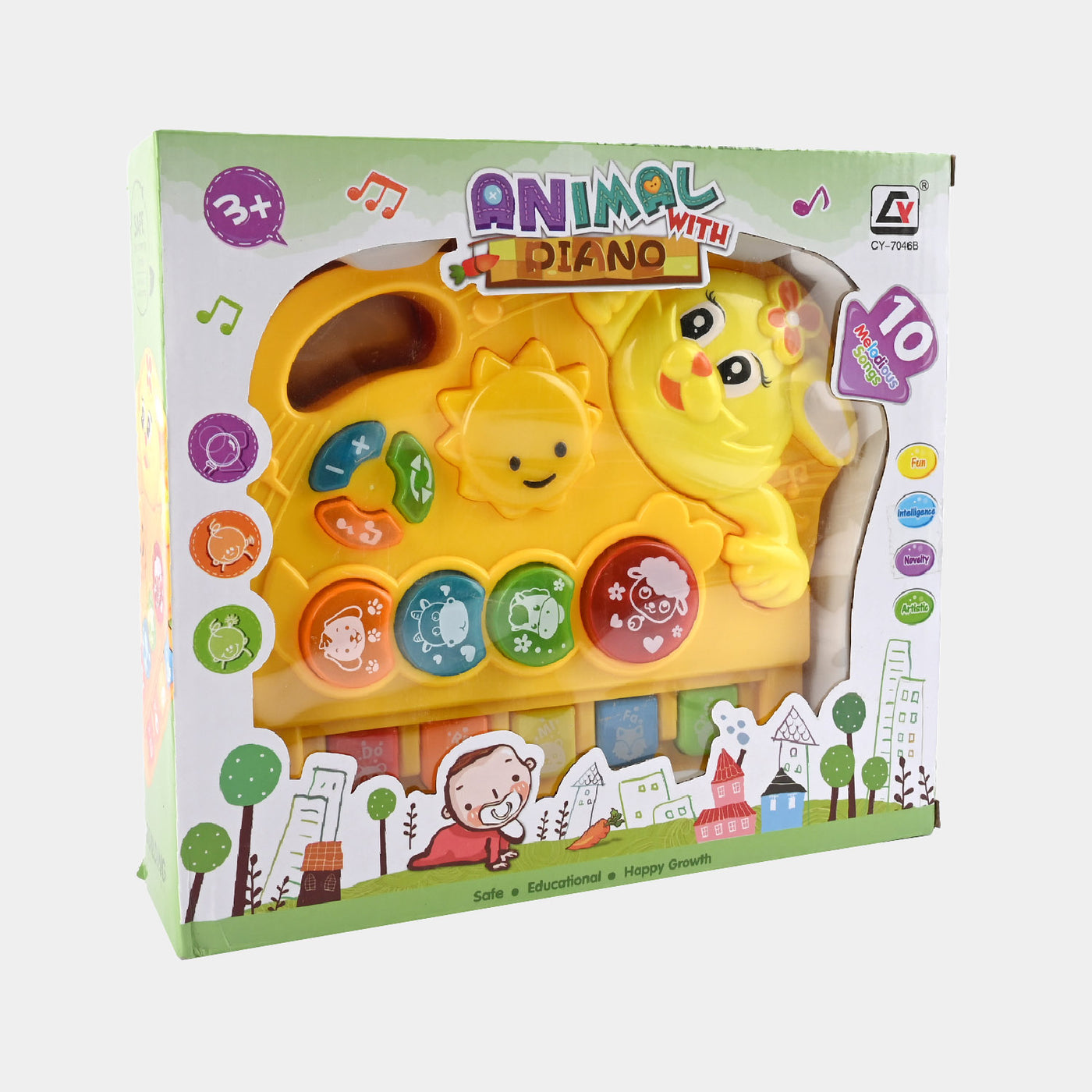 Rabbit Musical Toy Piano With Light & Music For Kids