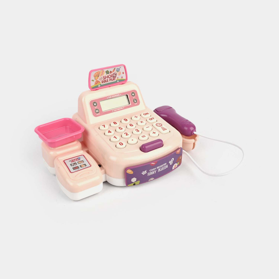 Toy Cash Register Play Set With Light & Sound