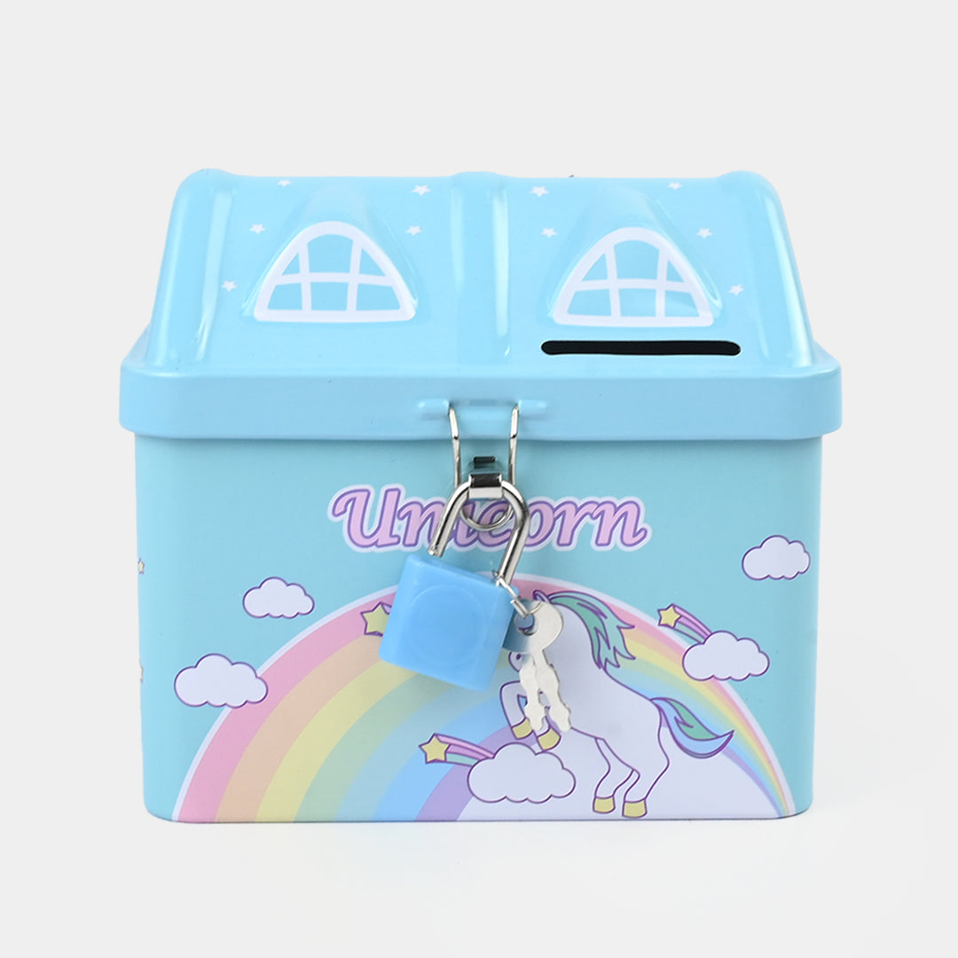 Metal Coin/Money Box with Lock For Kids