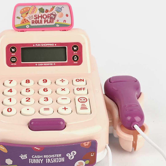 Toy Cash Register Play Set With Light & Sound