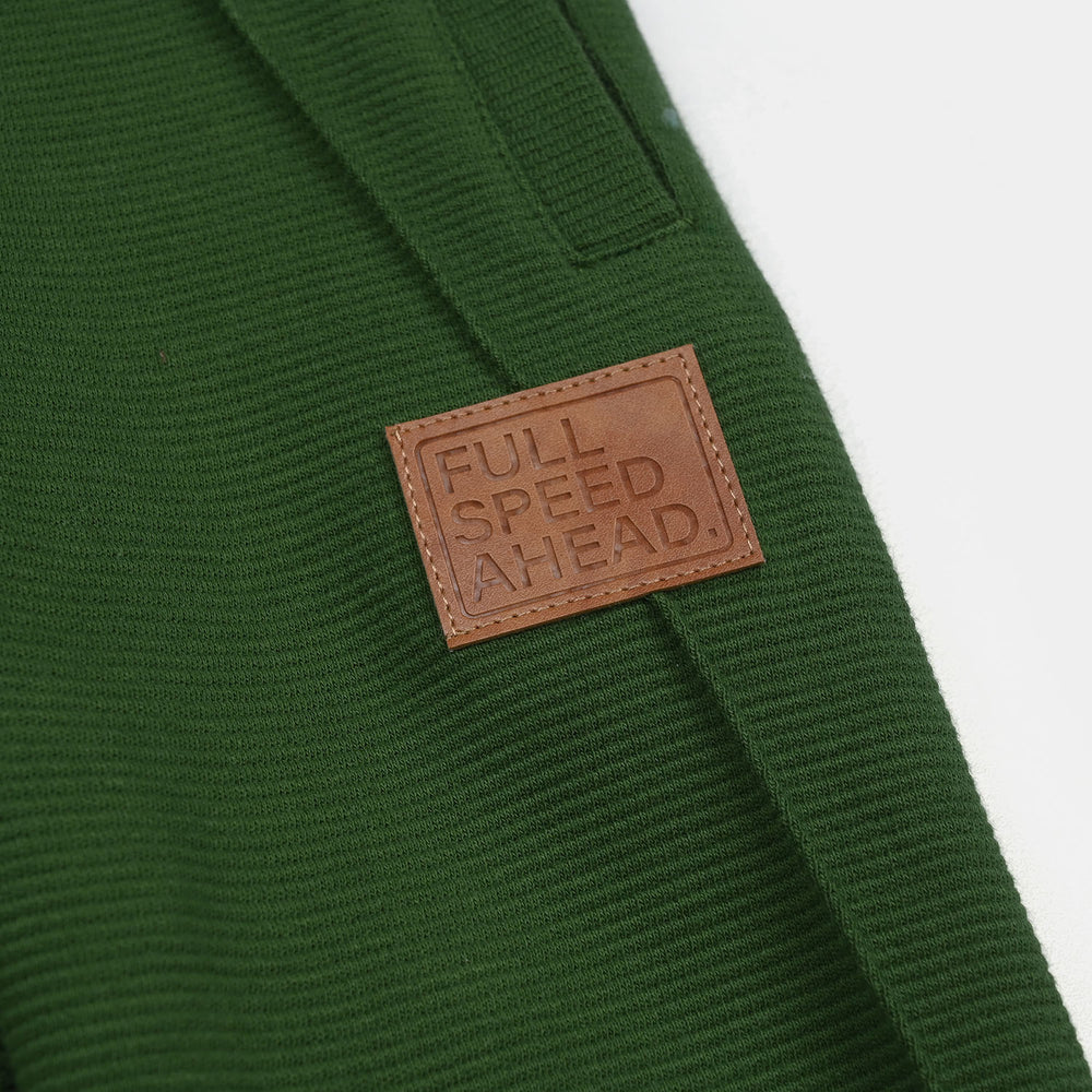 Boys Ottoman Ottoman Pajama Speed Ahead-Olive Green