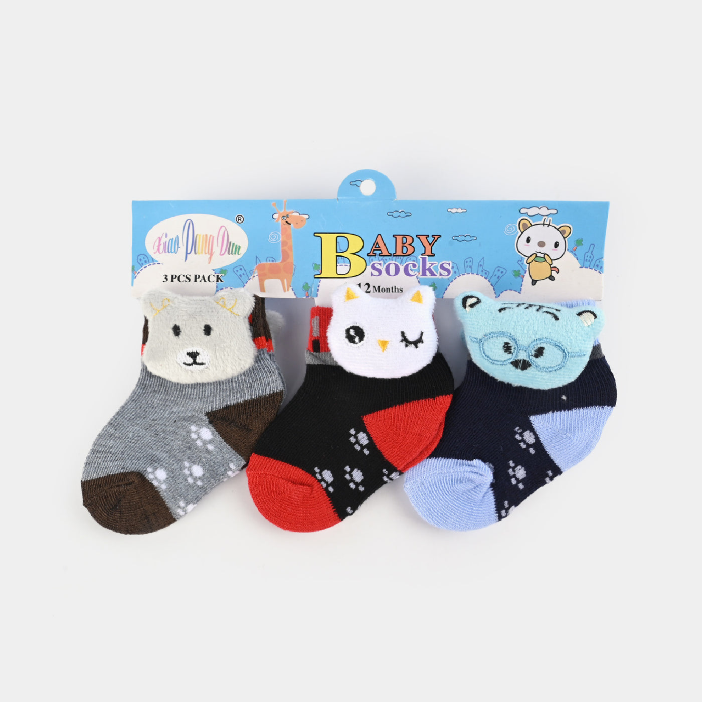 Character Baby Socks 3PCs Set | 0-12M