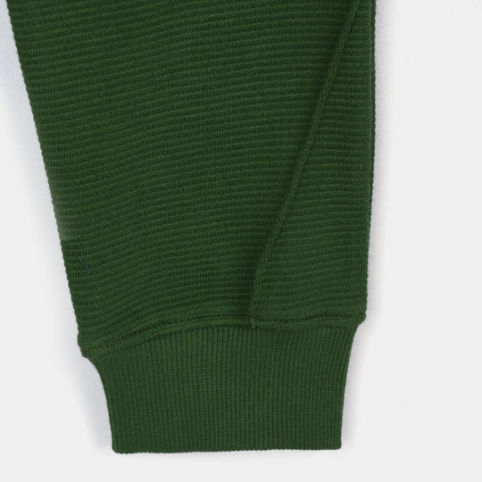 Boys Ottoman Ottoman Pajama Speed Ahead-Olive Green