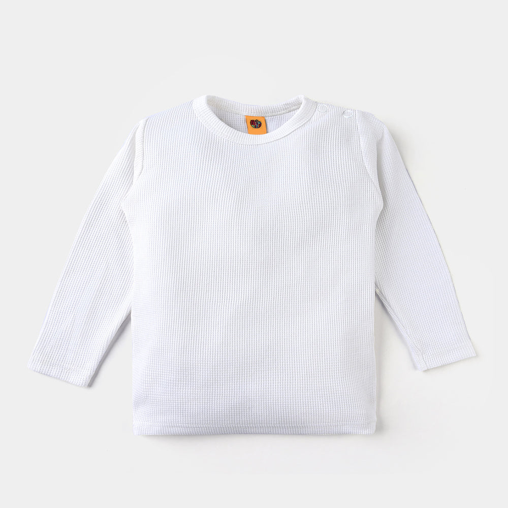 Infant Unisex Thermal Inner Wear -White