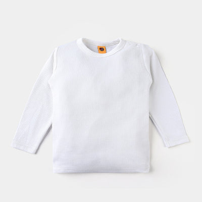 Infant Unisex Thermal Inner Wear -White