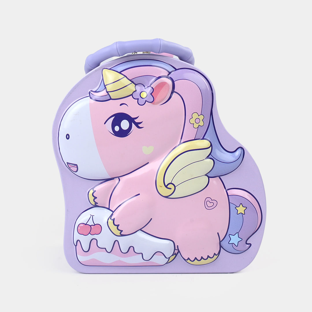 Metal Coin/Money Box with Lock For Kids