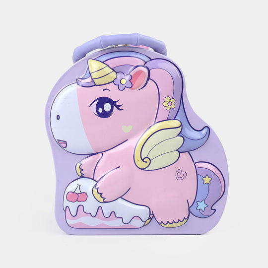 Metal Coin/Money Box with Lock For Kids