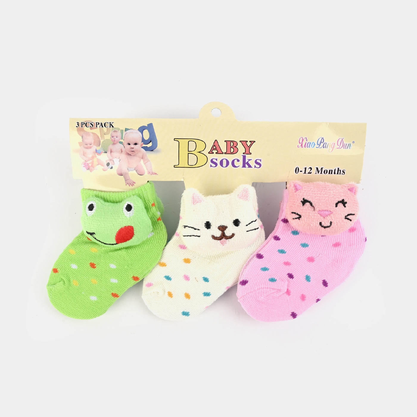 Character Baby Socks 3PCs Set | 0-12M