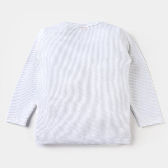 Infant Unisex Thermal Inner Wear -White