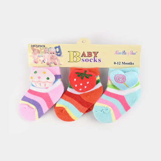 Character Baby Socks 3PCs Set | 0-12M