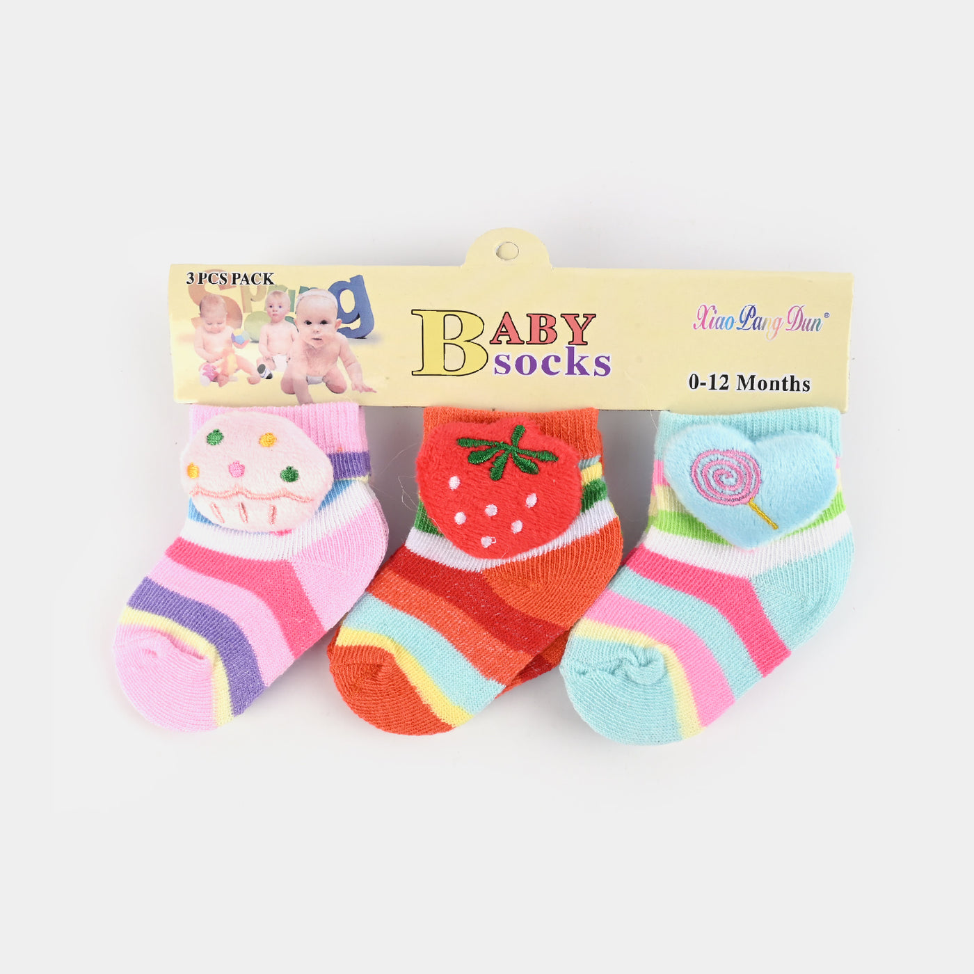 Character Baby Socks 3PCs Set | 0-12M