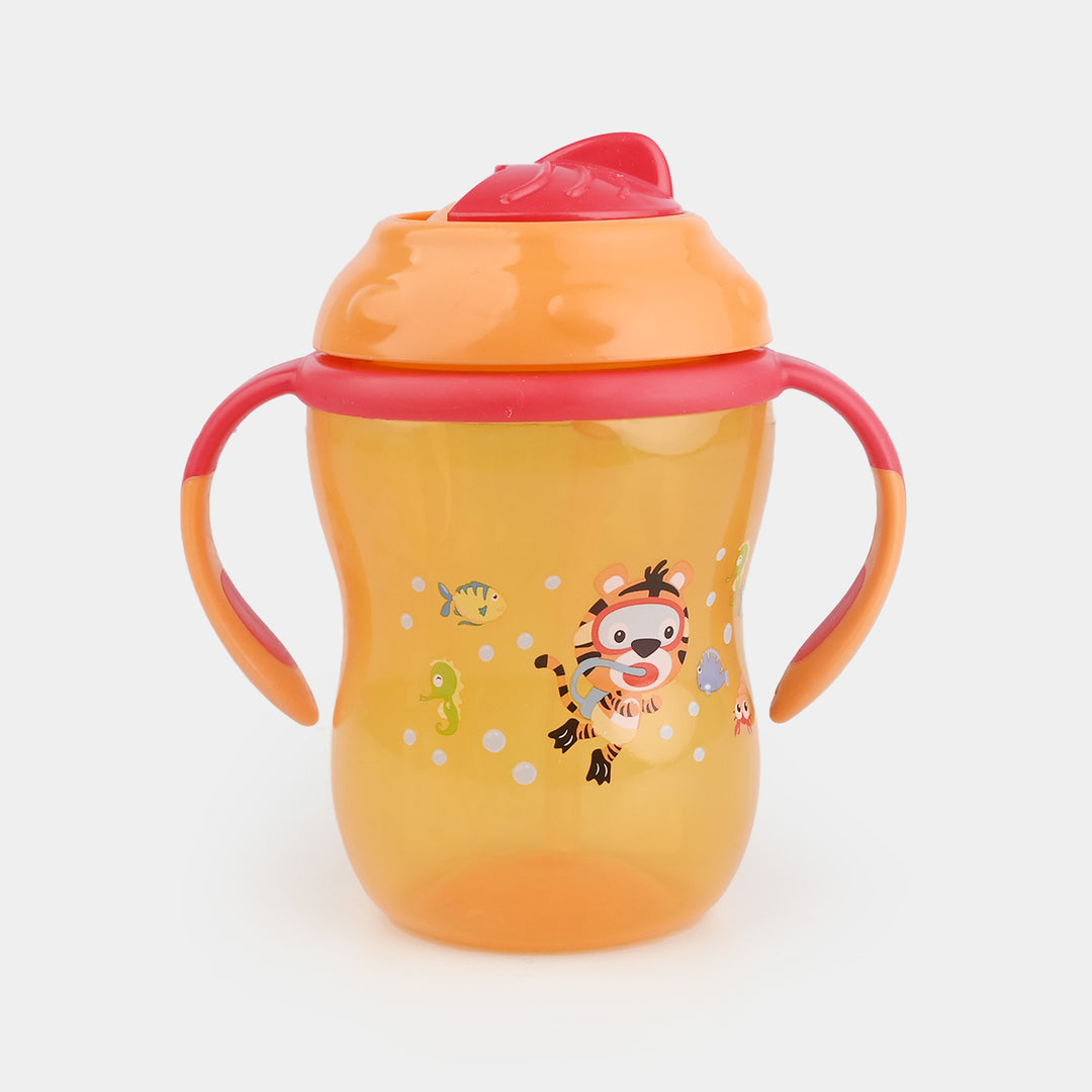Infant Straw Lid Cup 11Oz 4040 Orange