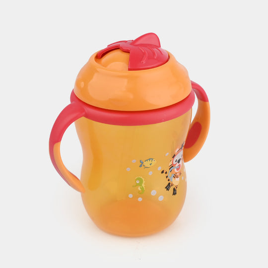 Infant Straw Lid Cup 11Oz 4040 Orange