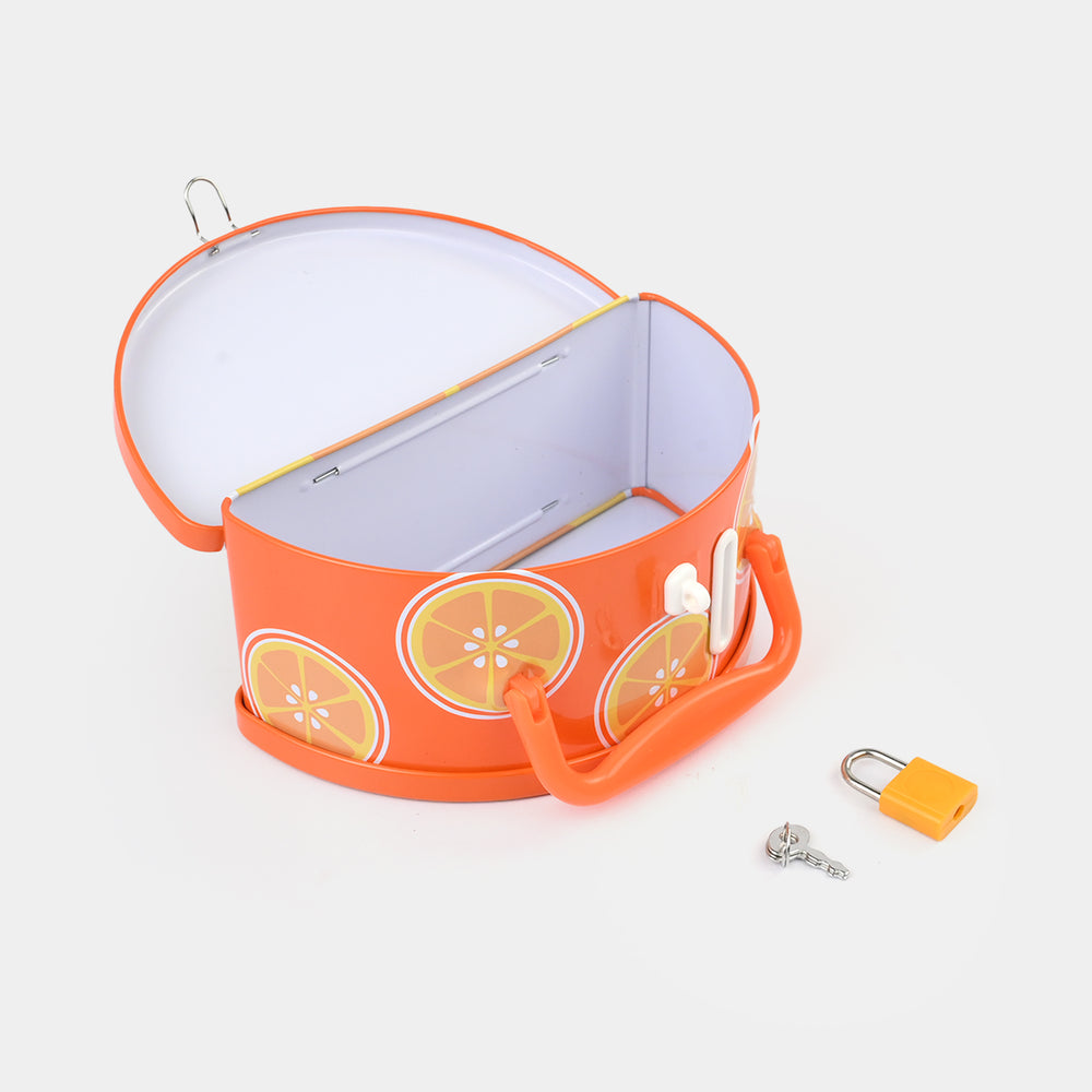 Metal Coin/Money Box with Lock For Kids