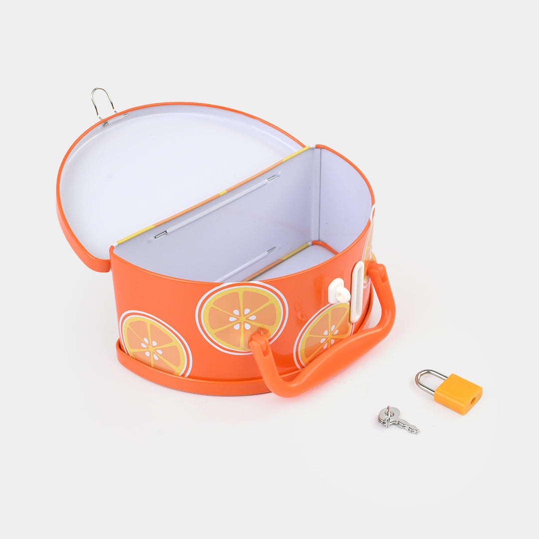 Metal Coin/Money Box with Lock For Kids