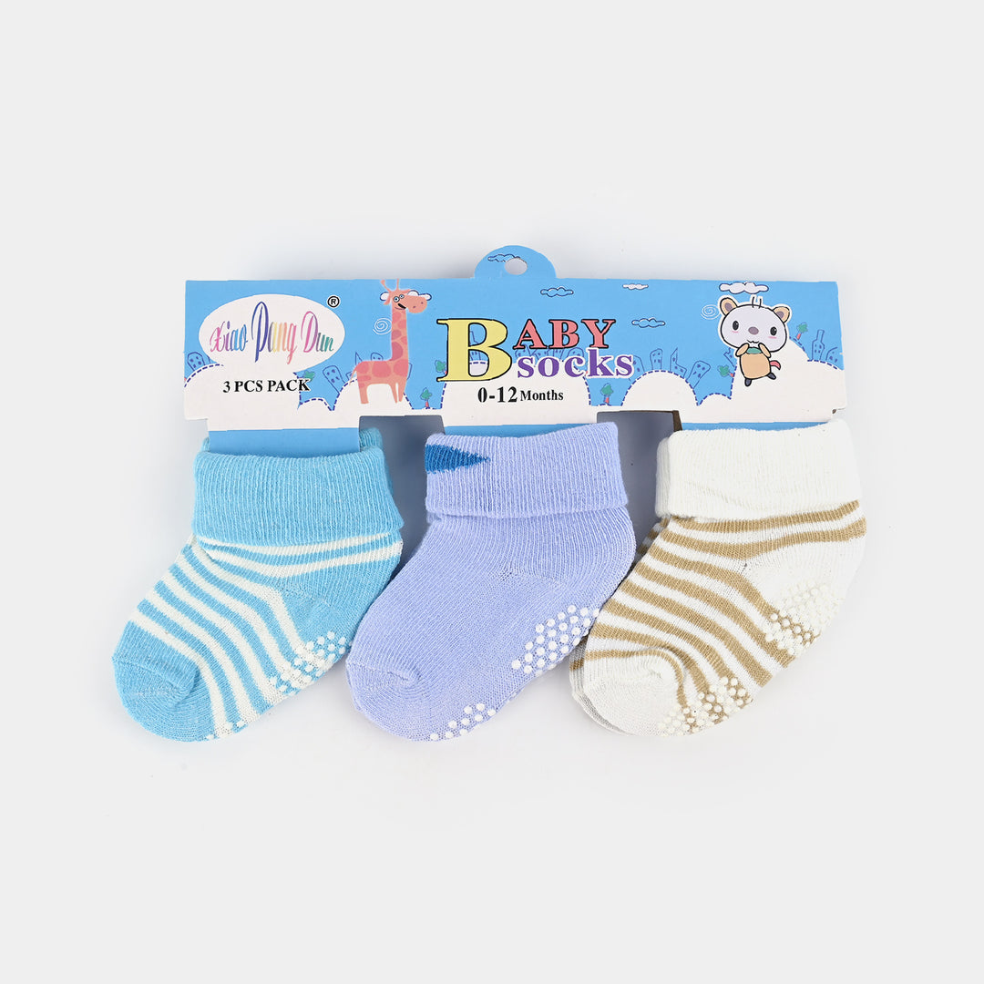 Anti Slip Socks Pack of 3 | 0-12M