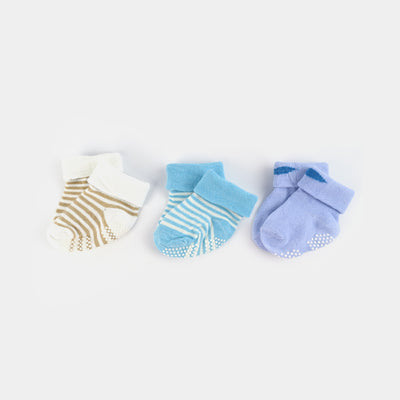 Anti Slip Socks Pack of 3 | 0-12M