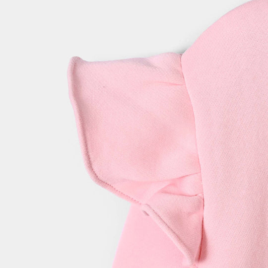 Girls Fleece Sweatshirt Good Days- Pink