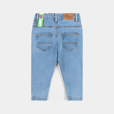 Infant Boys Denim Stretch Pant Emoji-LT.Blue