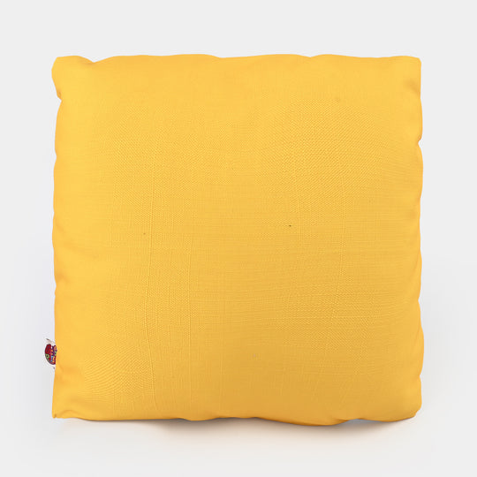 Printed Soft Cushion-Yellow