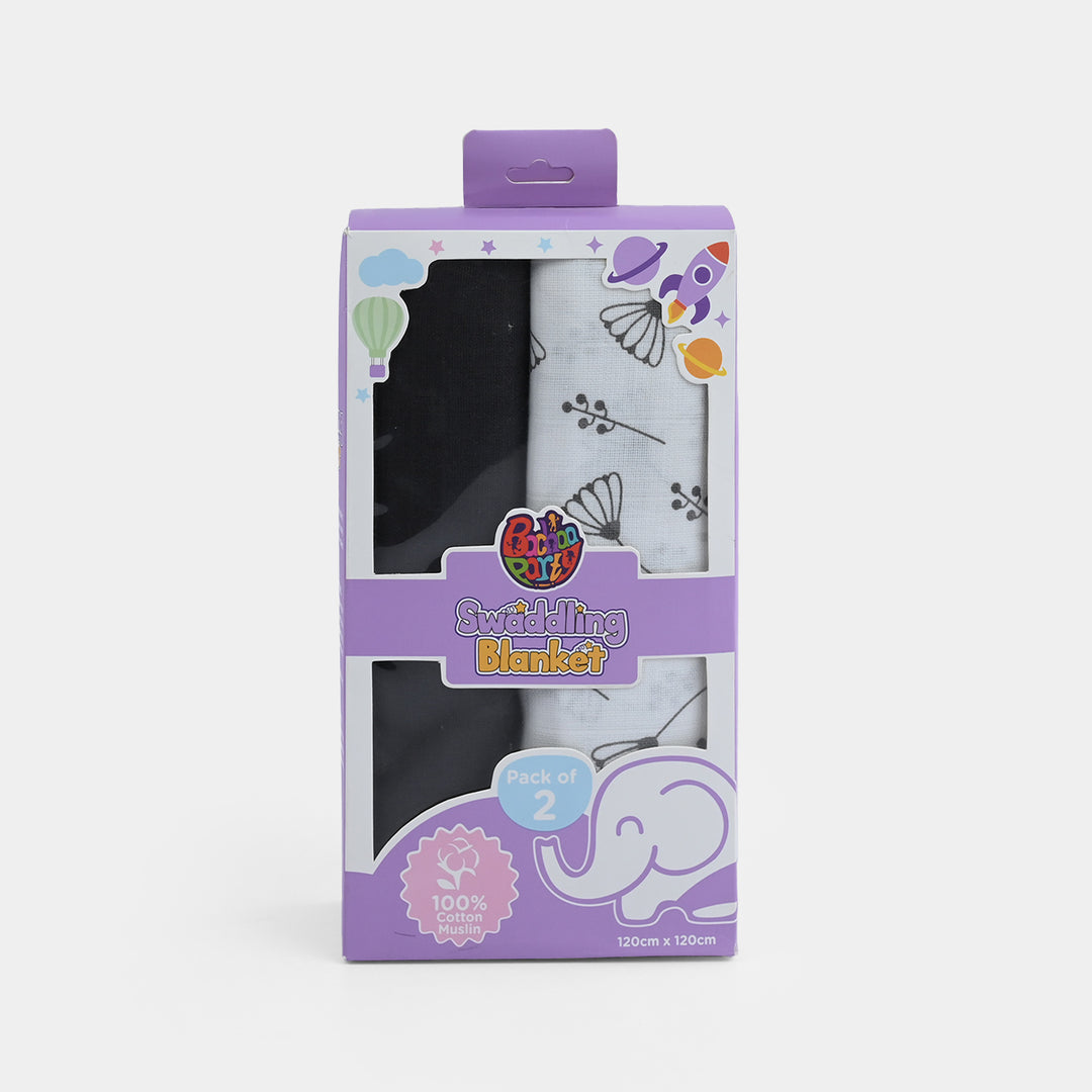Muslin Baby Swaddle Blanket | 2PCs