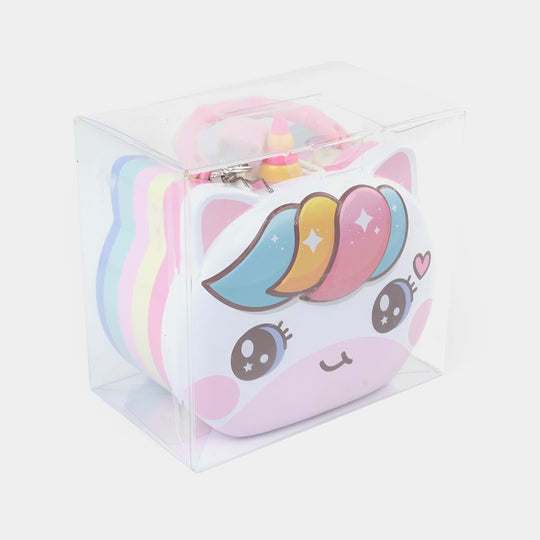 Metal Coin/Money Box with Lock For Kids