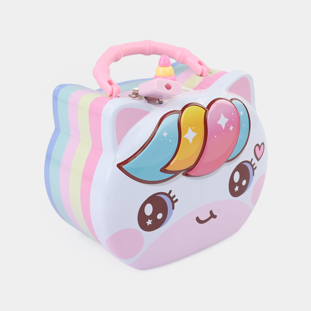 Metal Coin/Money Box with Lock For Kids