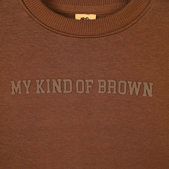 Boys Fleece Sweatshirt My Kind Of Brown