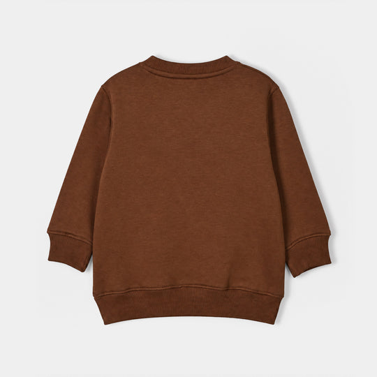 Boys Fleece Sweatshirt My Kind Of Brown