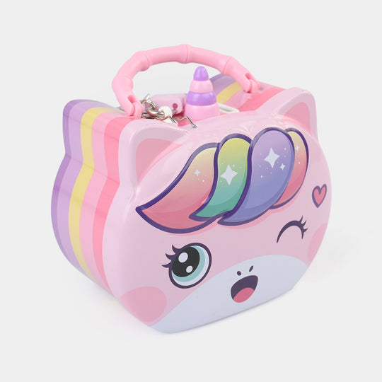 Metal Coin/Money Box with Lock For Kids
