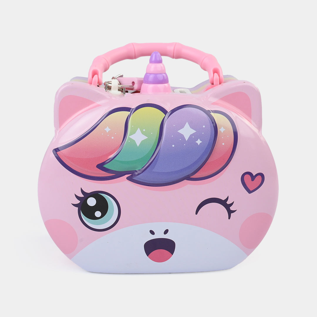 Metal Coin/Money Box with Lock For Kids
