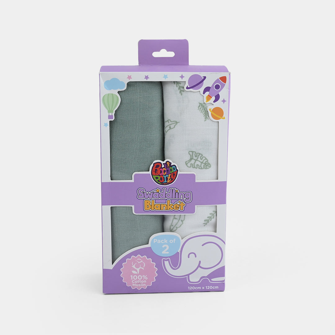 Muslin Baby Swaddle Blanket | 2PCs