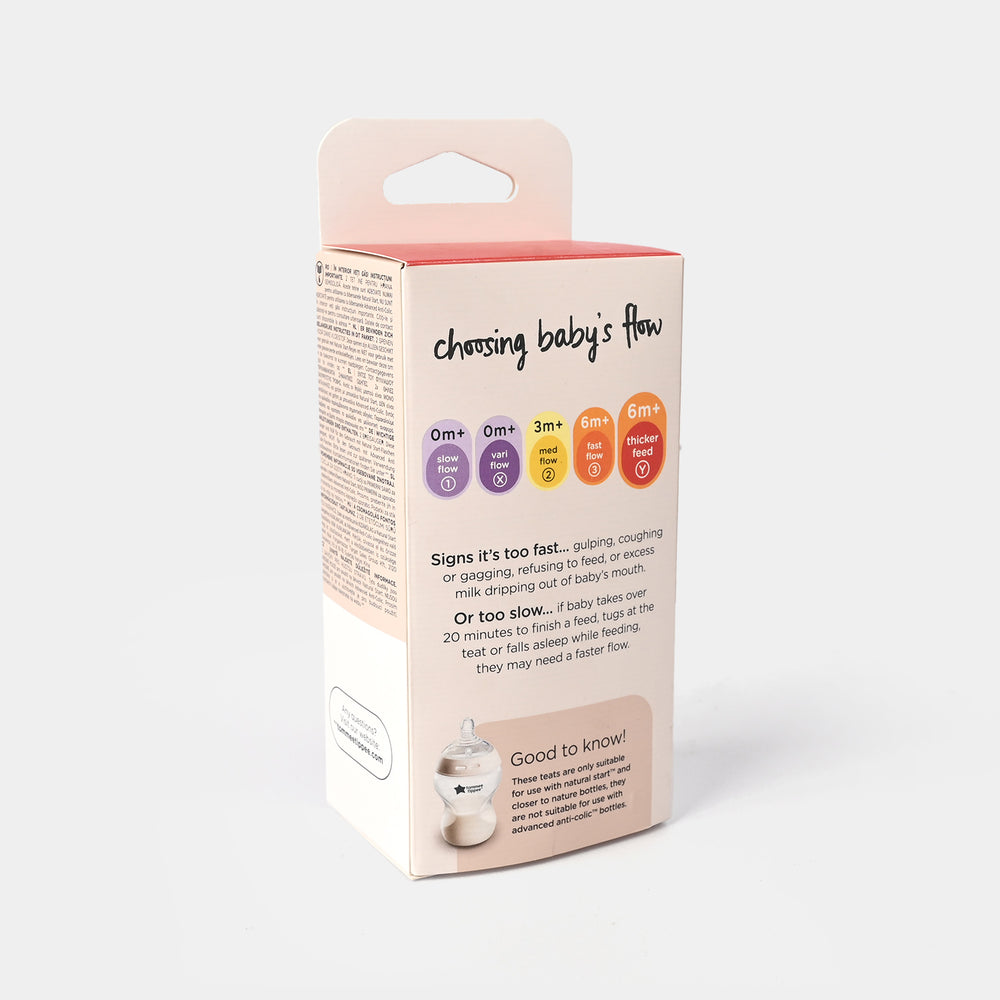 Tommee Tippee Natural Start Thicker Feed Teats (6m+)