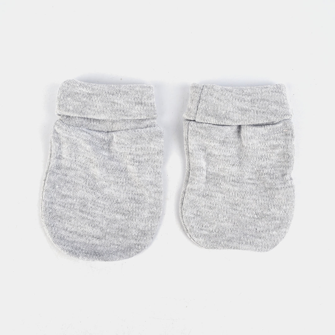 Baby Mittens 3M+ Light Grey