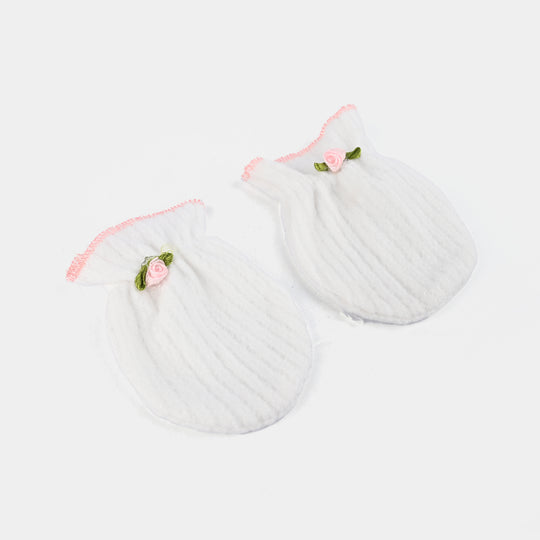 Baby Mittens 0M+ - White