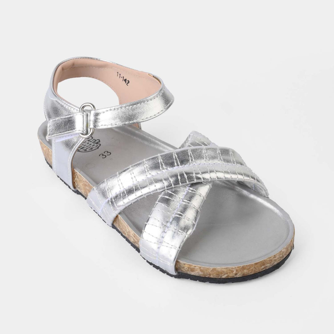 Teens Girls Sandal 11-142-SILVER