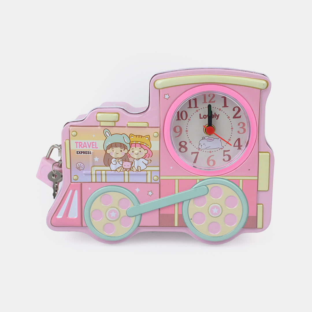 Metal Coin/Money Box with Lock For Kids