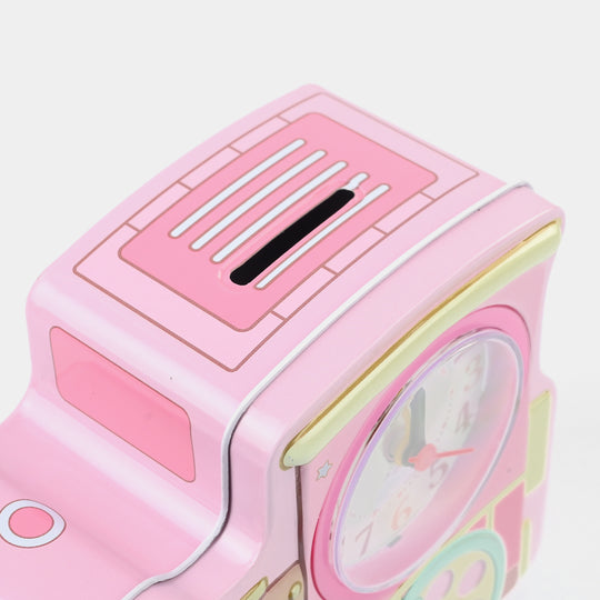 Metal Coin/Money Box with Lock For Kids