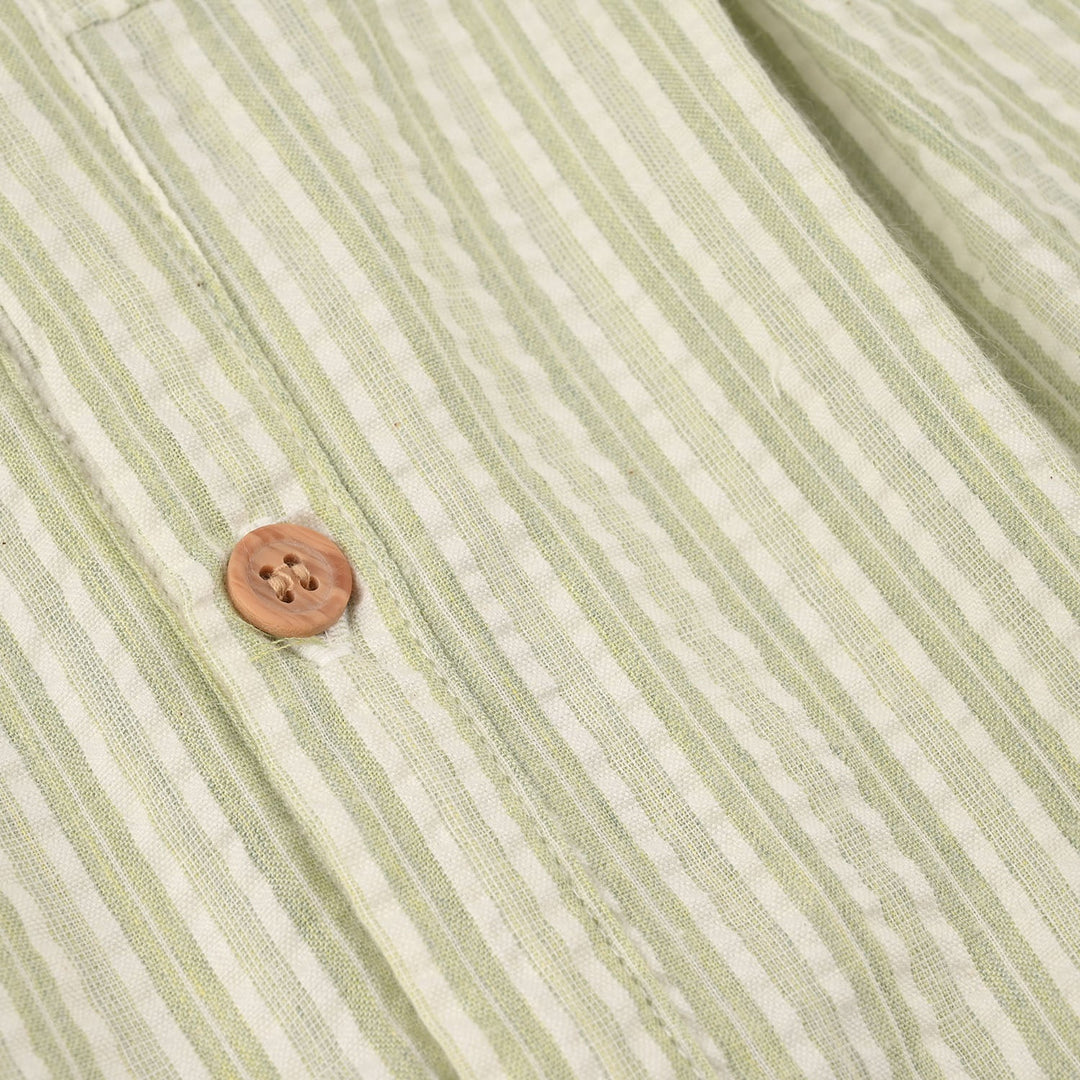 Infant Boys Jersey/Terry Romper 287-023 -Wht.Green