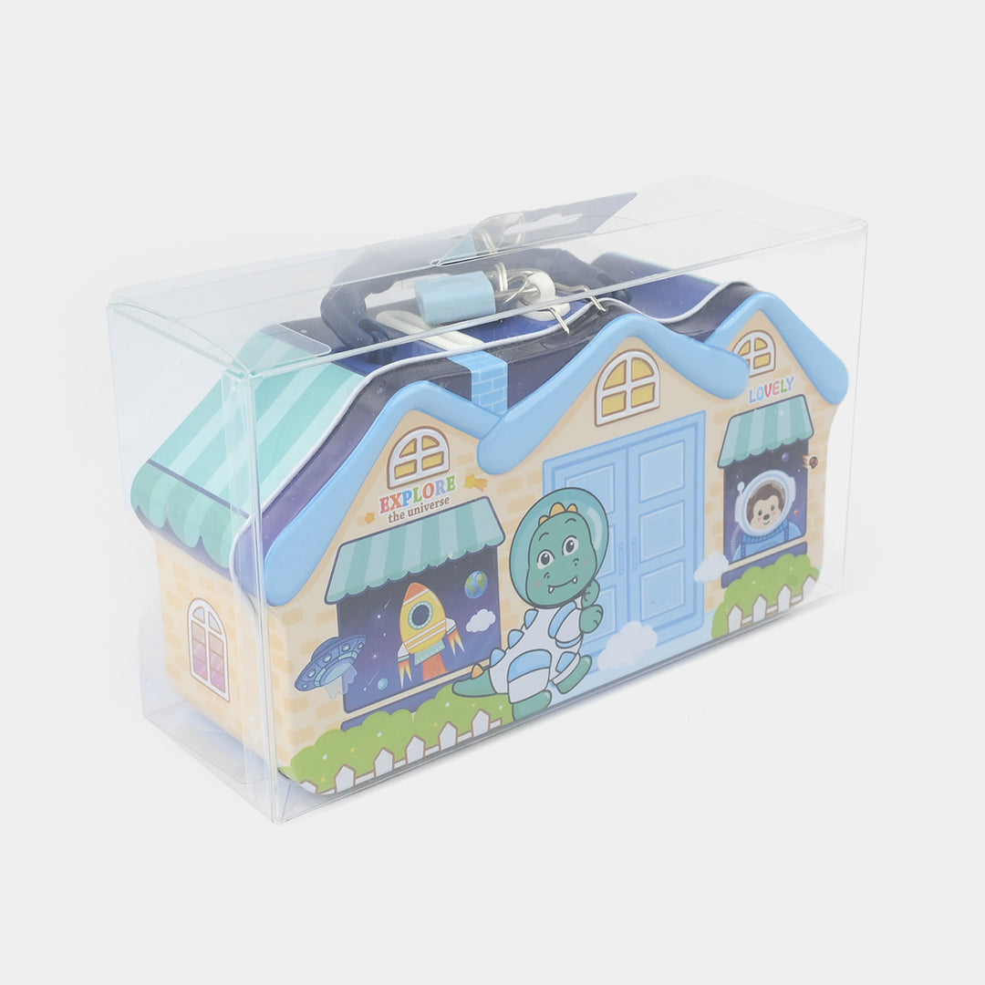Metal Coin/Money Box with Lock For Kids