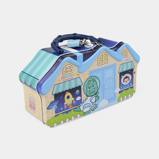 Metal Coin/Money Box with Lock For Kids