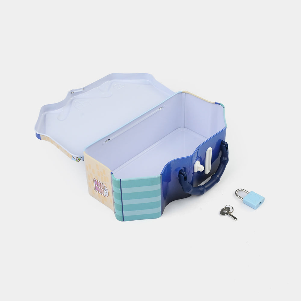 Metal Coin/Money Box with Lock For Kids