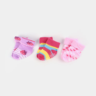 Anti Slip Socks Pack of 3 | 0-12M